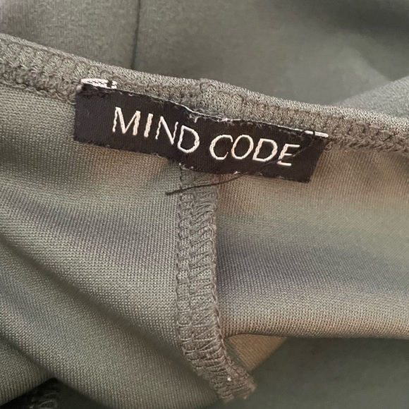 Mind Code olive green knotted wrap mini dress‎ - Picture 10 of 10